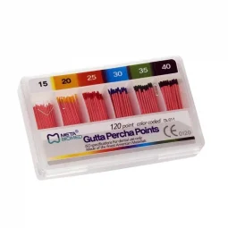 Cônes de gutta-percha .02 Meta 120 pièces/boîte