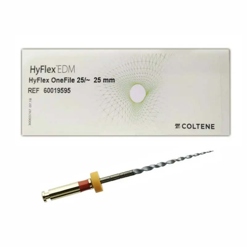 Aiguilles rotatives HyFlex EDM OneFile 25mm Coltene set 3 aiguilles Aiguilles rotatives HyFlex EDM OneFile 25mm Coltene set 3 aiguilles