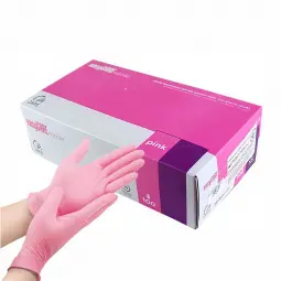 EasyCare nitrile gloves 100 pieces, pink, S