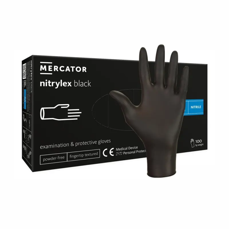 Manusi nitril nepudrate Nitrylex albastre