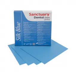 Silk blue 6"x6" latex dam sheets