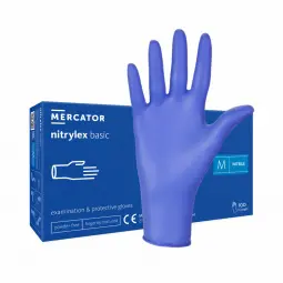 Gants en nitrile Nitrylex 100pcs, bleus, M