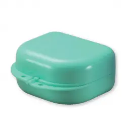 Plastic box for denture/mouth guard set 10 buc colorate