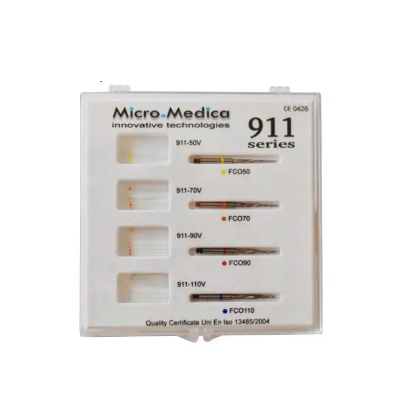 "911 Conic" quartz fiber dental posts - combined set "911 Conic" quartz fiber dental posts - combined set