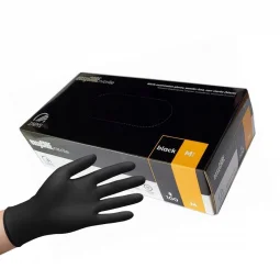 Gants en nitrile EasyCare 100 pièces, noirs, M