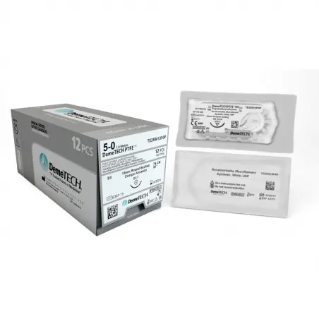 Suture DemeTECH PTFE téflon 5/0 à aiguille