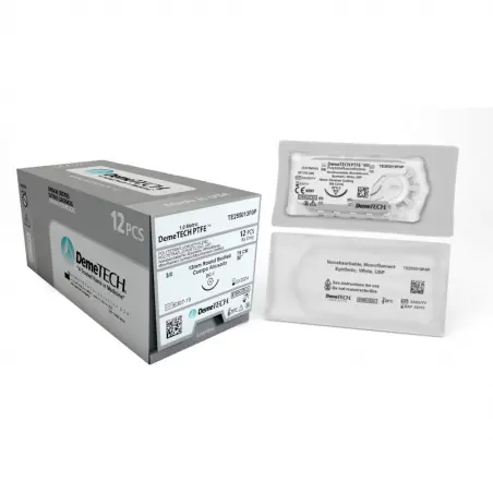 Suture DemeTECH PTFE téflon 6/0 à aiguille