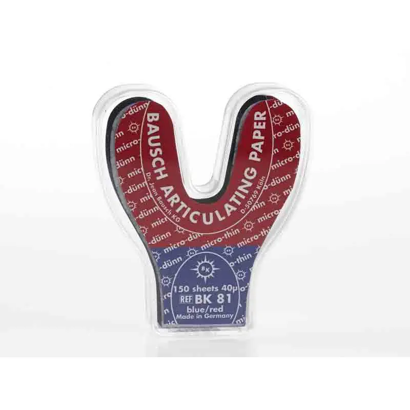 40µ Horseshoe articulating paper BK81 150 strips 40µ Horseshoe articulating paper BK81 150 strips