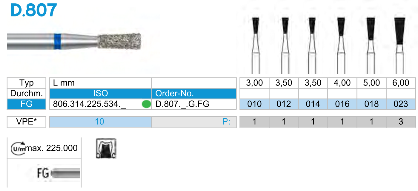 D807-freza-diamantata-conica-dentara-dentist-dimant-cabinet-stomatologie-turbina-dinte