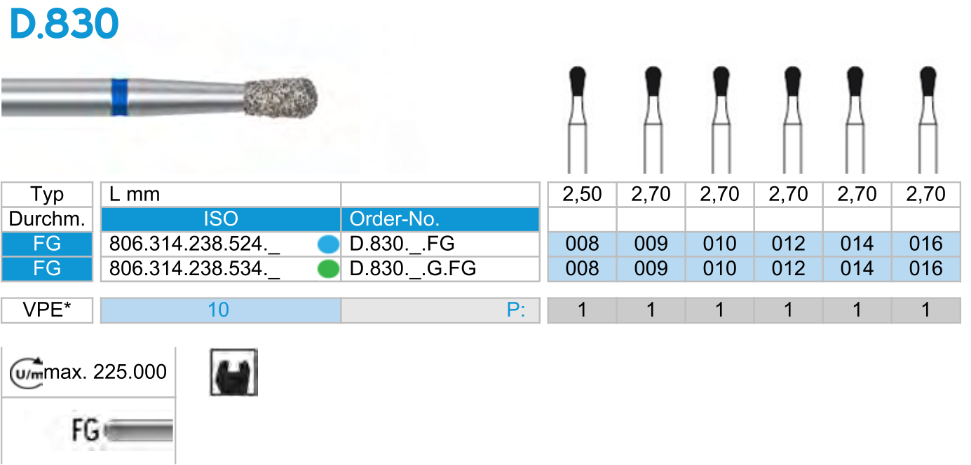 D822-freza-diamantata-para-dentara-dentist-dimant-cabinet-stomatologie-turbina-dinte