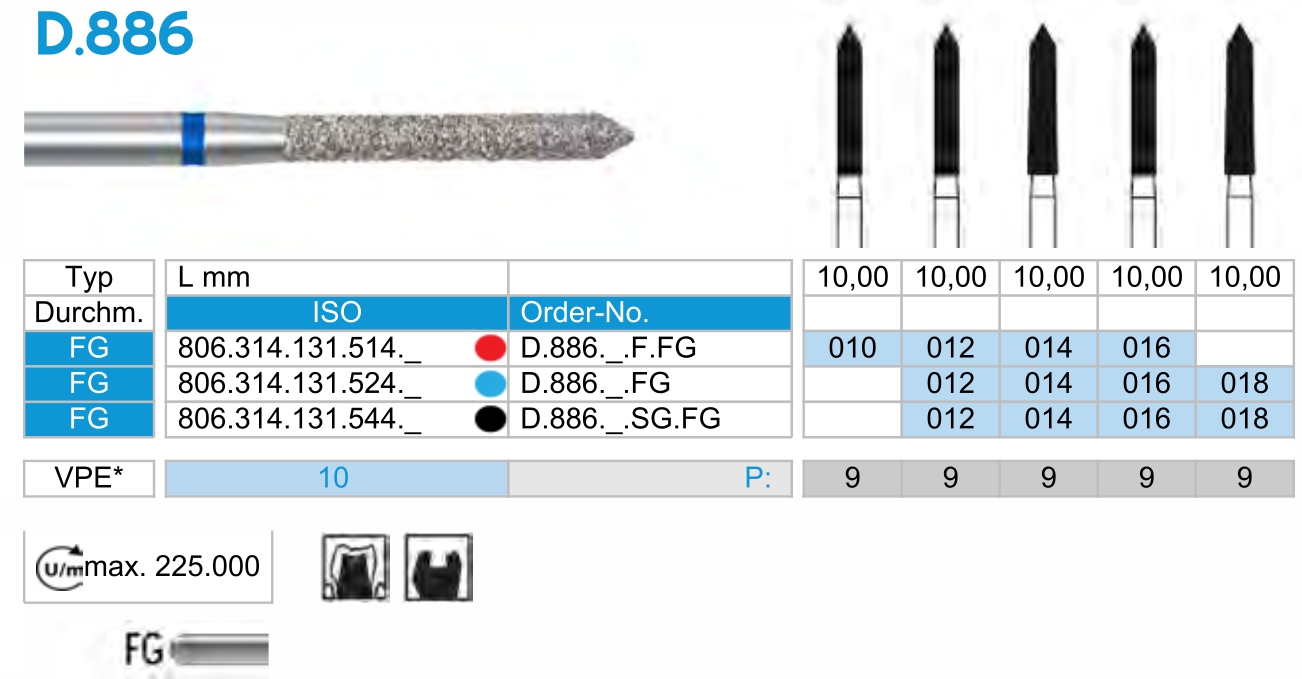 D886-freza-diamantata-torpila-dentara-dentist-dimant-cabinet-stomatologie-turbina-dinte