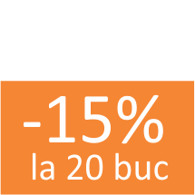 20 buc cu 15% discount