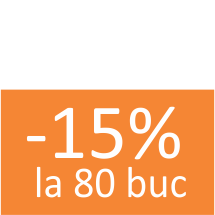 80 buc cu 15% discount